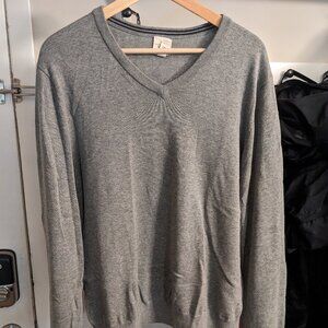 Lands' End Classic 100% Cotton Sweater - Men's Large - Color: Gray
